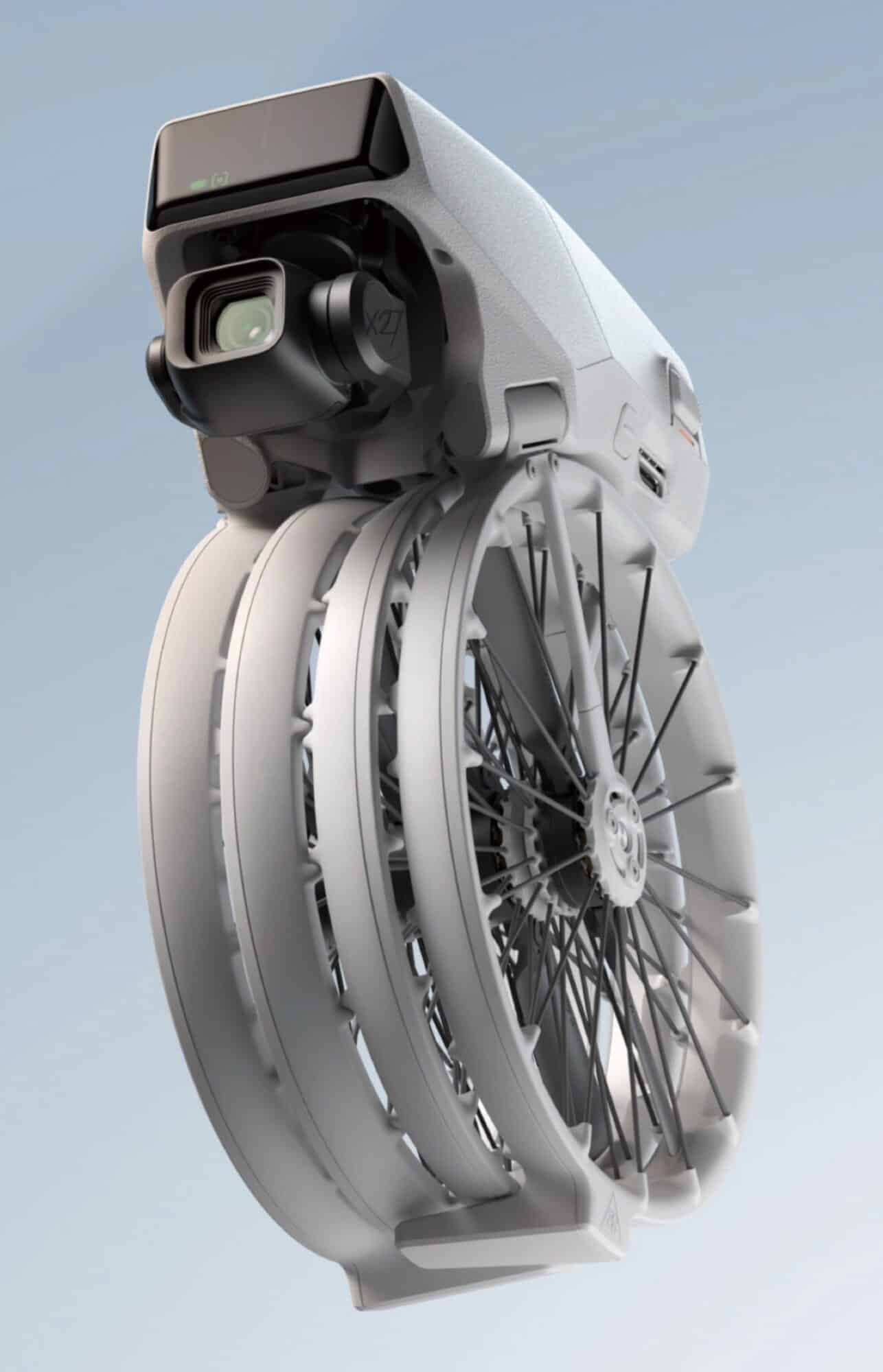 Leaked photo of the DJI Flip drone showing its ducted propeller design.