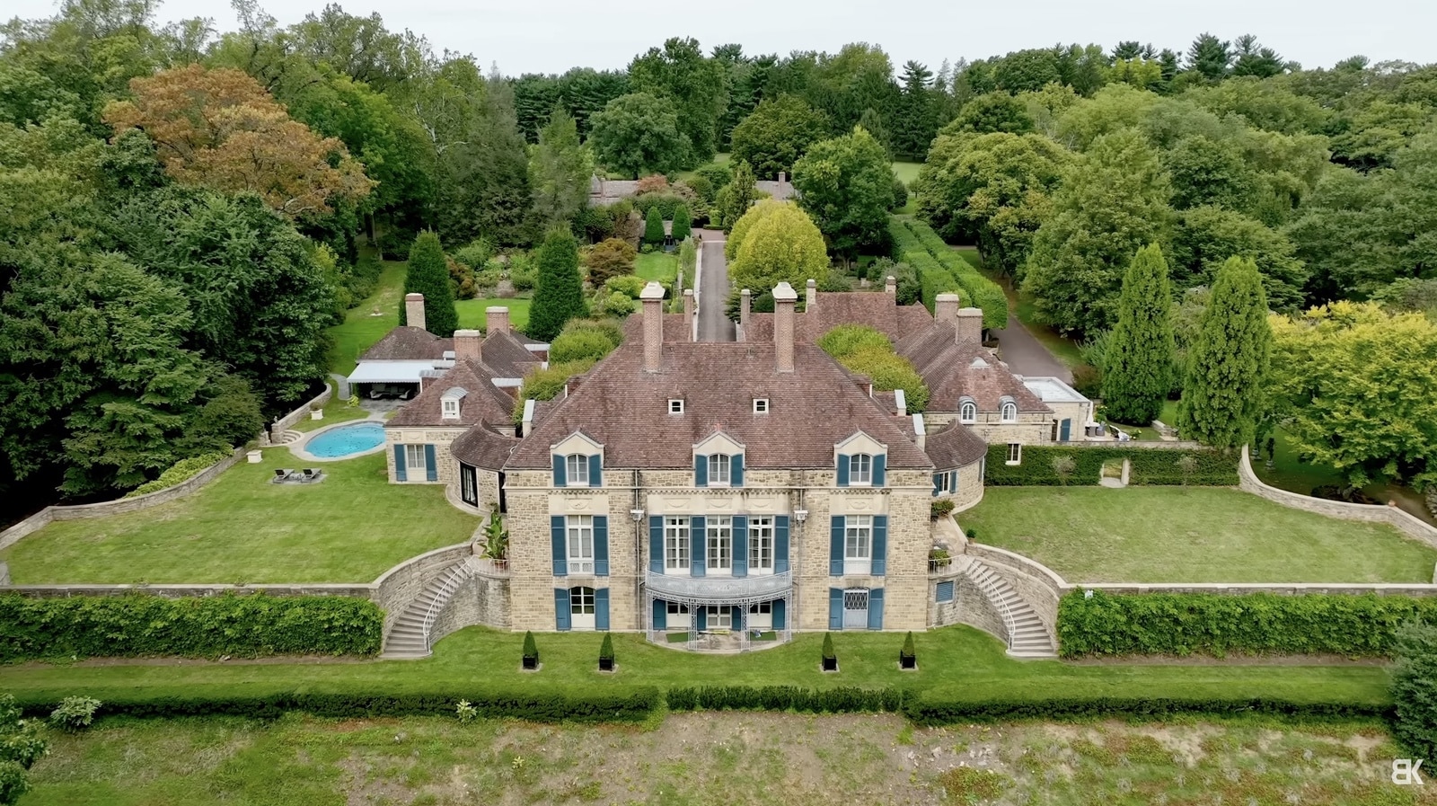 Aerial real estate photo of a property listed by an agent client.