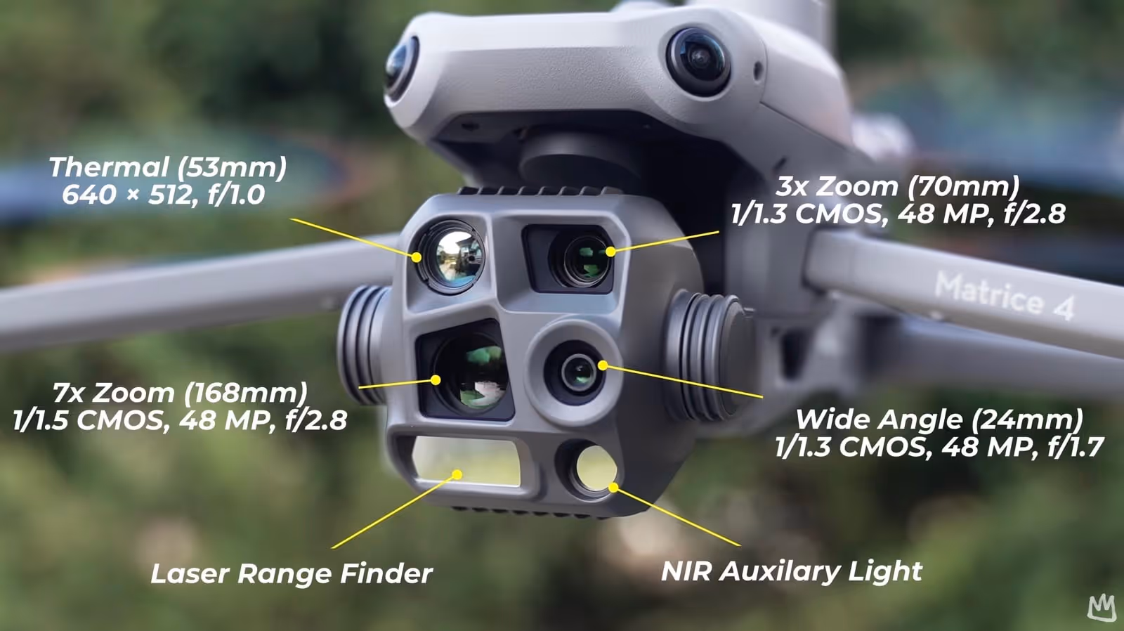 DJI Matrice 4T multi-sensor inspection drone