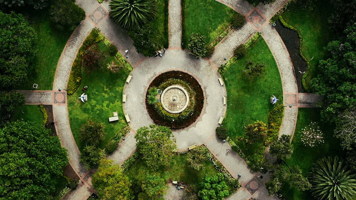Cenital Park Shot