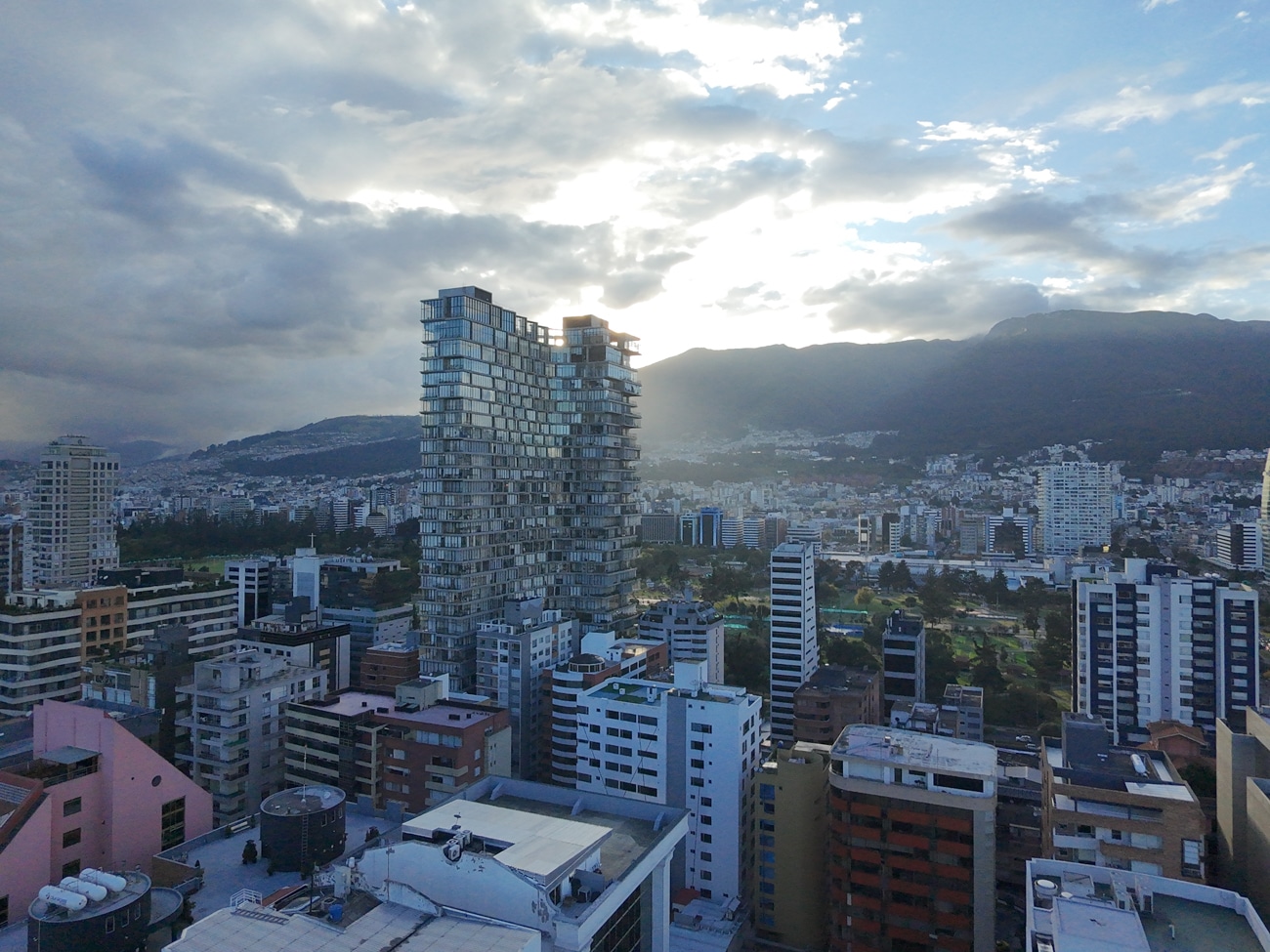 Sunset in Quito with the Dji Neo