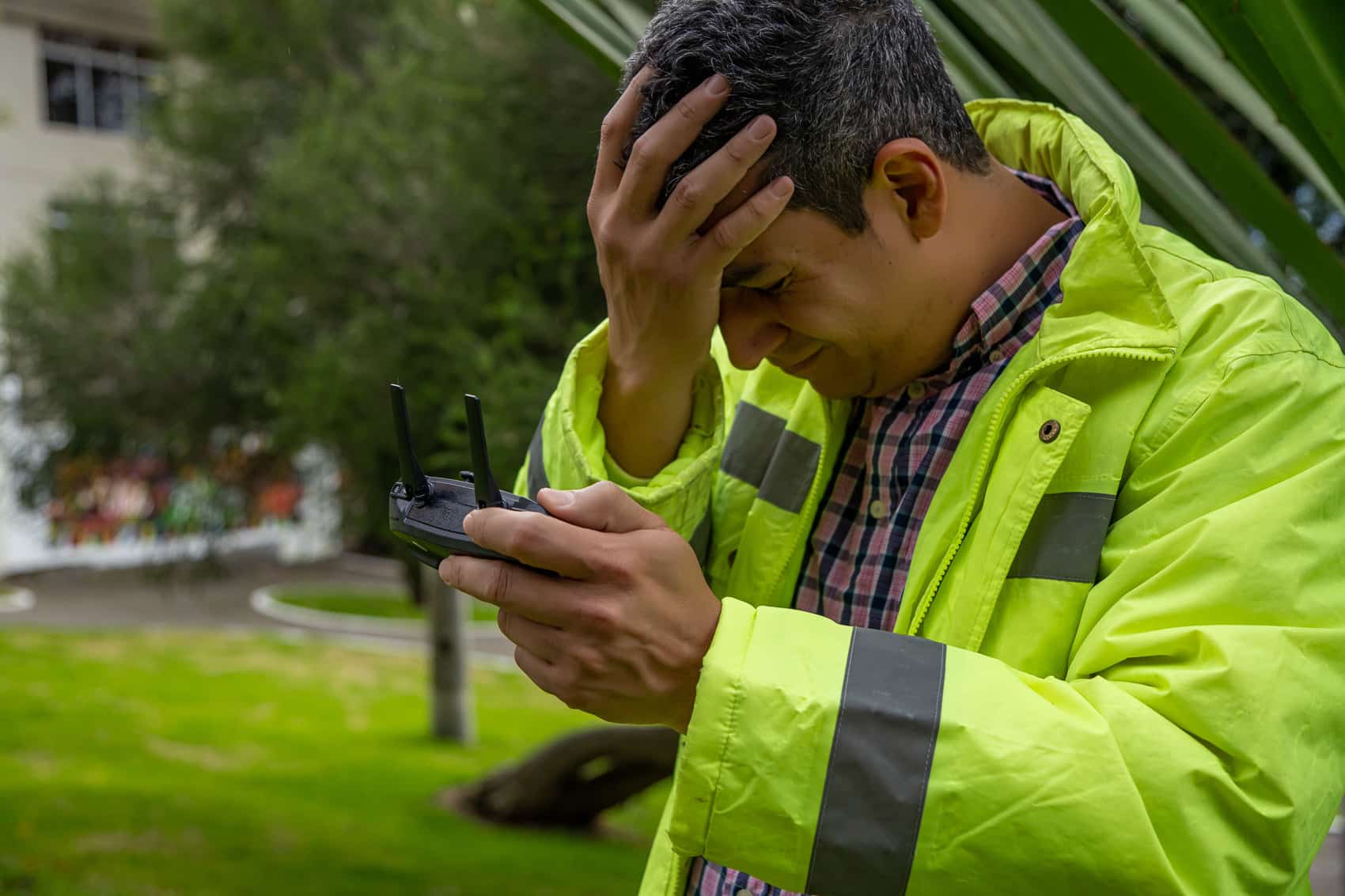 Sad drone pilot