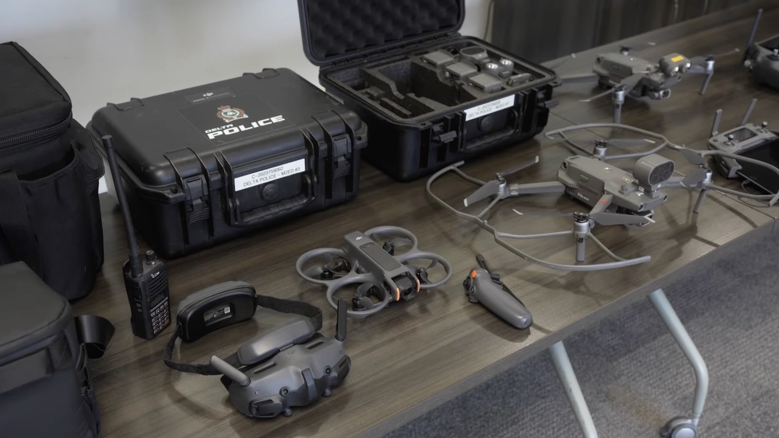 Delta officers describing their drone-first response model in the DJI Enterprise talk.