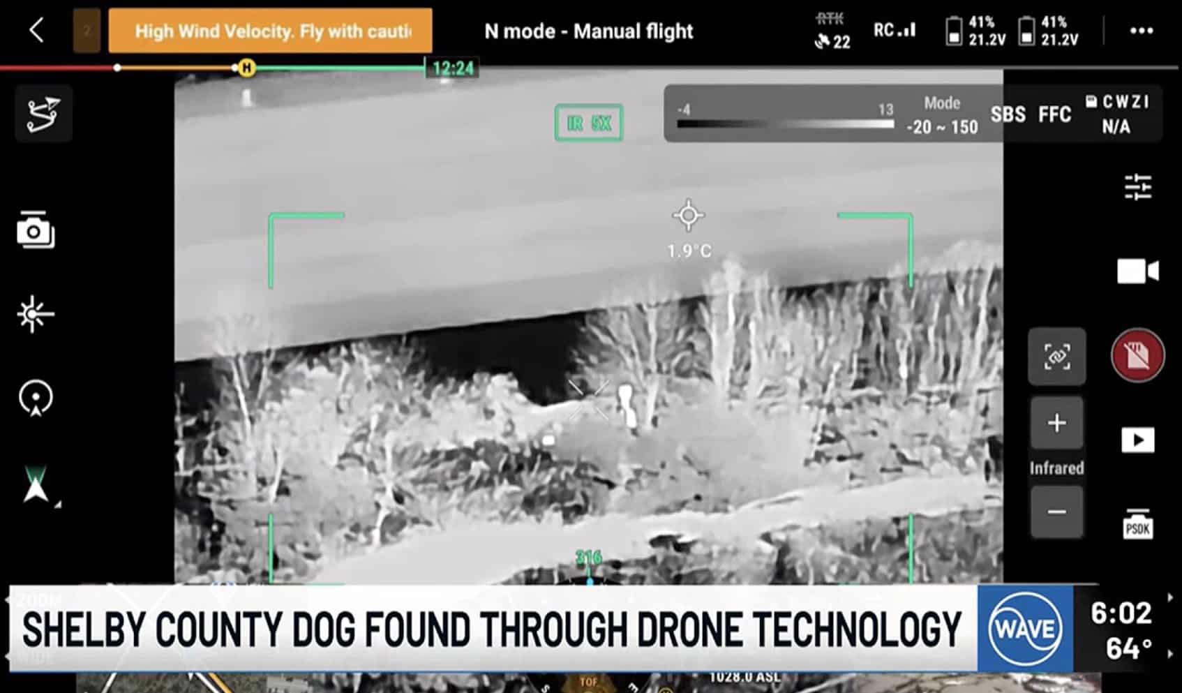 In a compelling demonstration of drone technology's practical applications, a thermal drone operator located a missing dog in Shelby County, Kentucky within five minutes after traditional search methods h