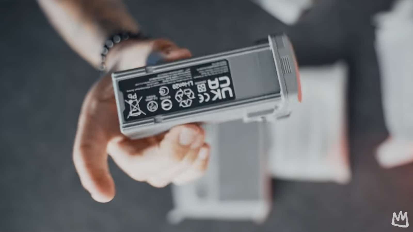 An Air 3S Intelligent Flight Battery, good for 30 to 35 minutes of real-world flying.