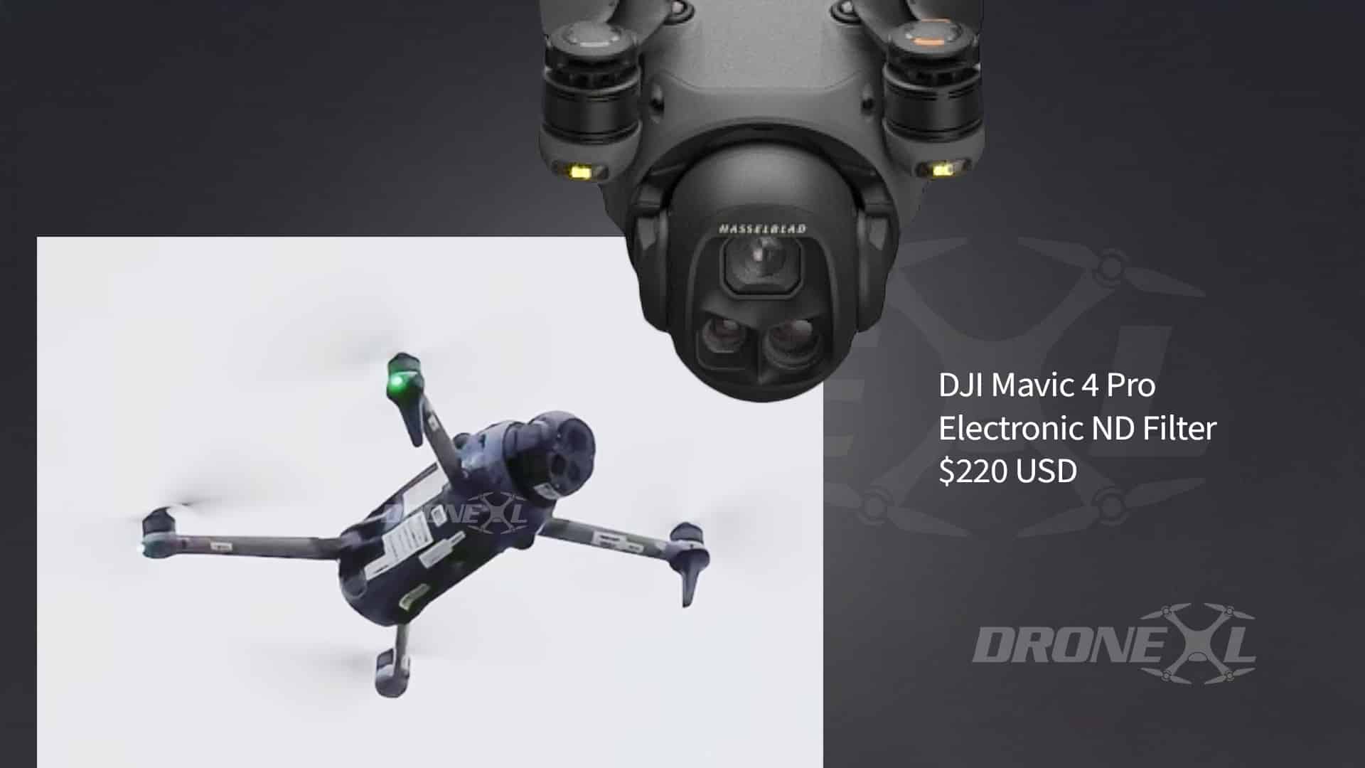 DJI Mavic 4 Pro Accessories Listed - Electronic ND filter