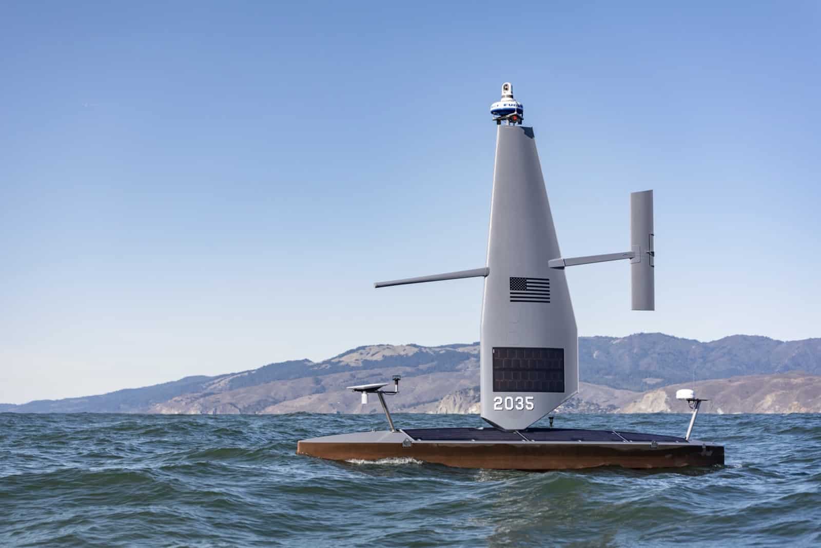 Saildrone vessel supporting Task Force 59 surveillance in Middle East waters.