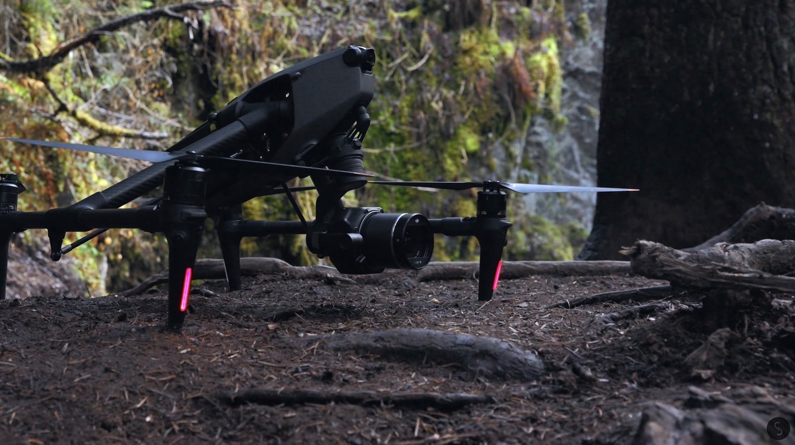Aerial frame opening Jake Sloan's Inspire 3 lens comparison filmed over Alaska.