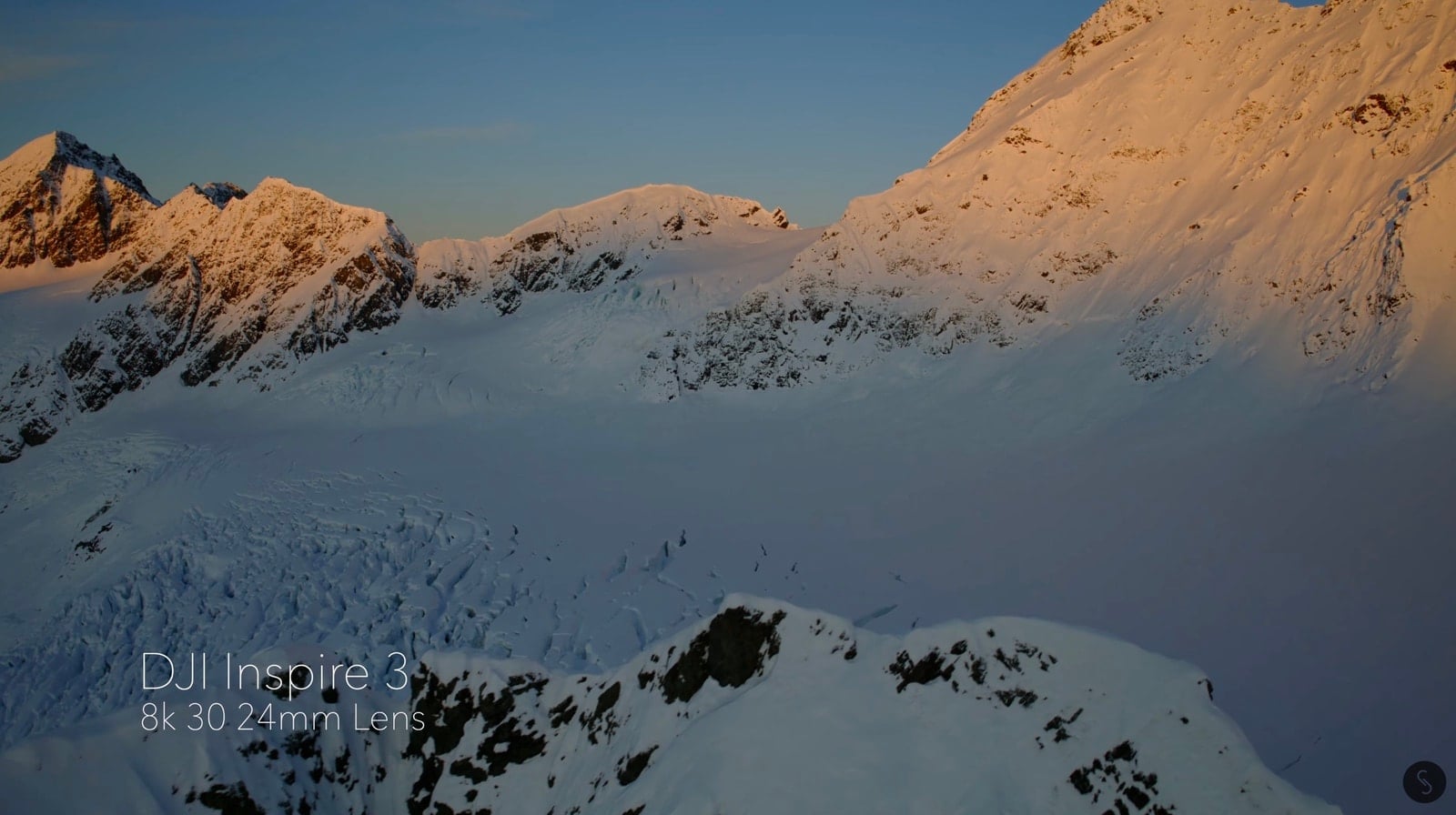 Wide Alaskan landscape captured with the 24mm lens on the Inspire 3.