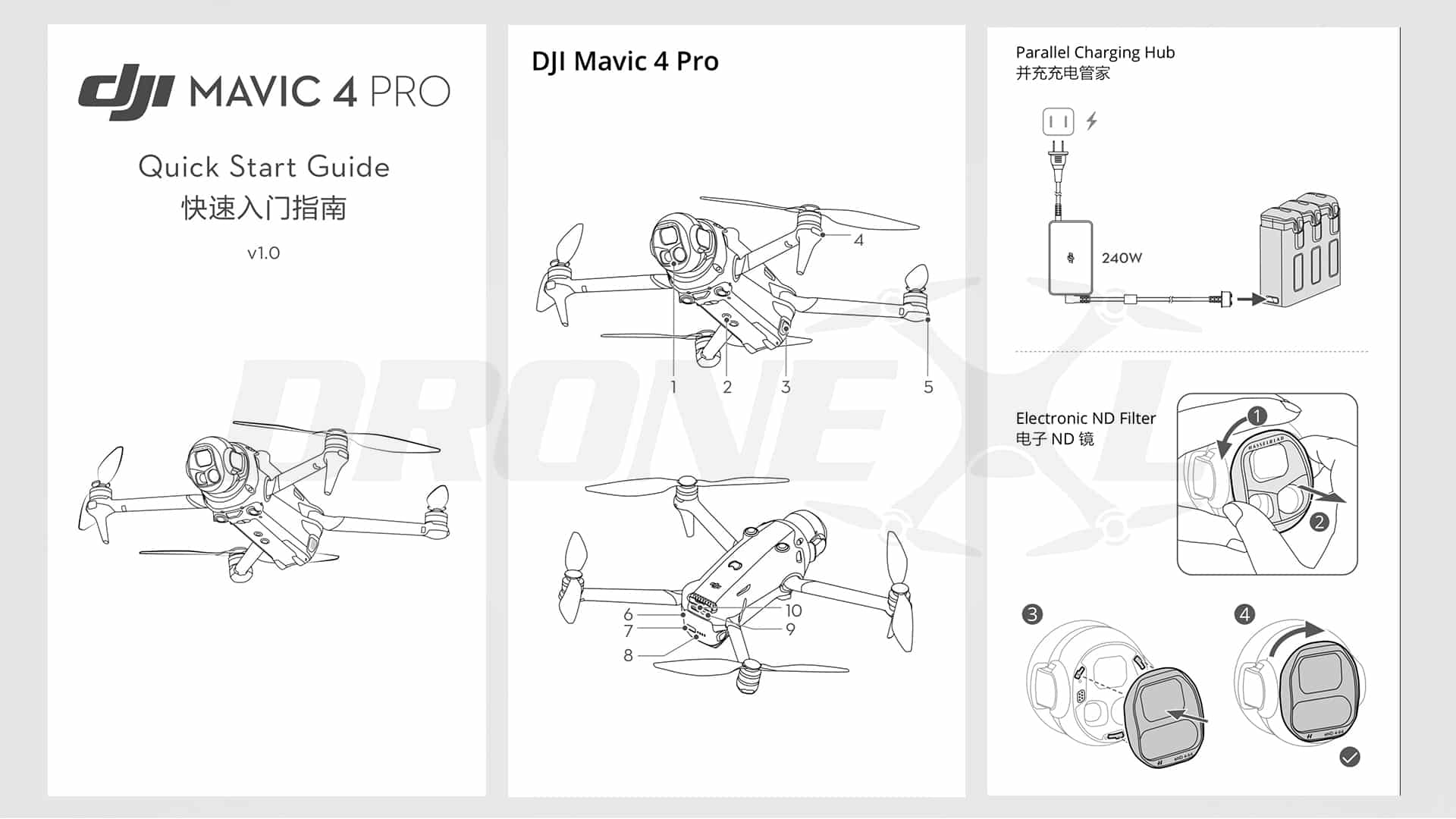 Exclusive view on the leaked Mavic 4 Quick Start Guide - DJI Mavic 4 - First look of the Electronic ND filter and Stunning Footage