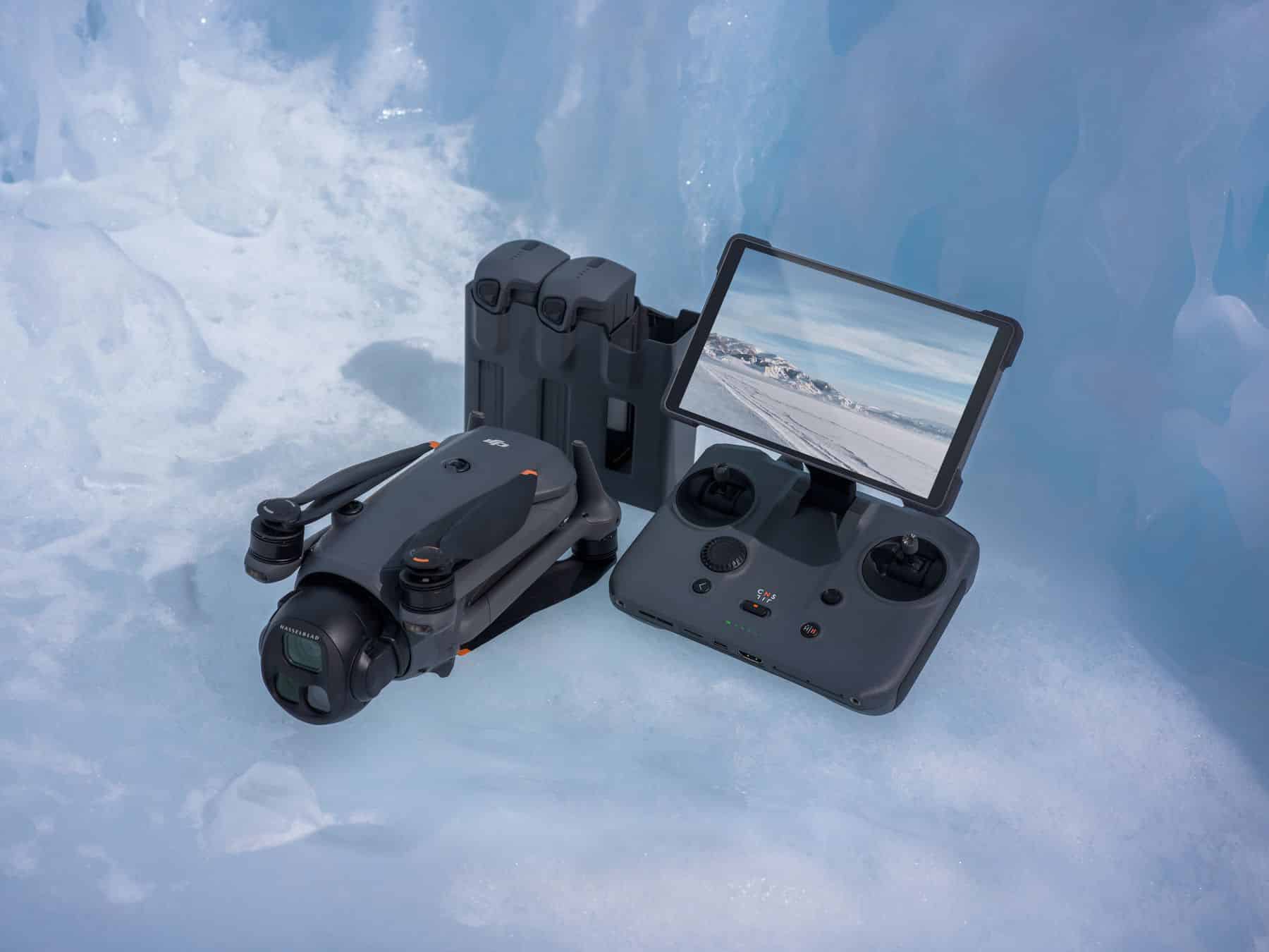 Contents of the DJI Mavic 4 Pro 512GB Creator Combo laid out together.
