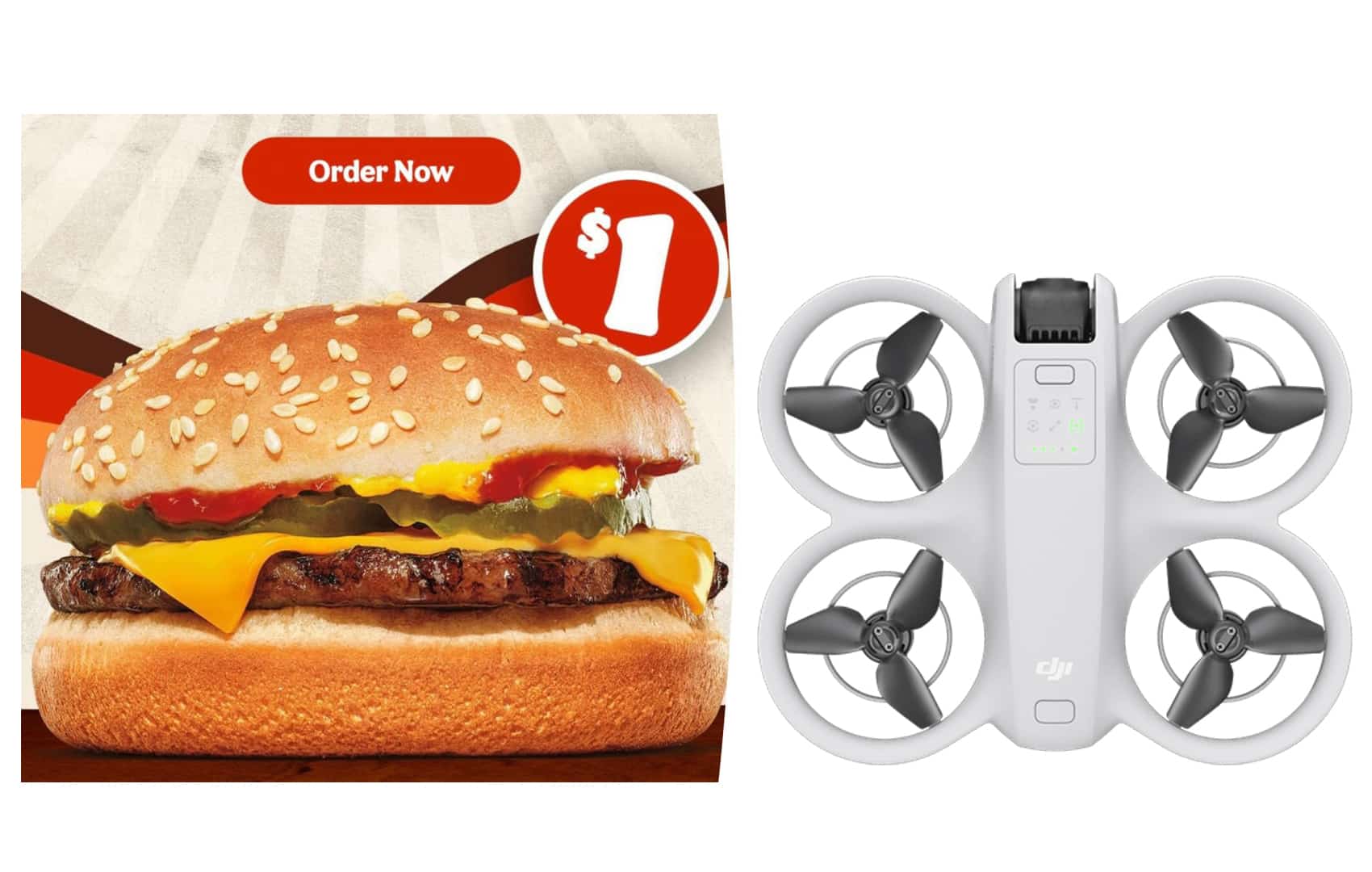 dji neo hamburguer drone