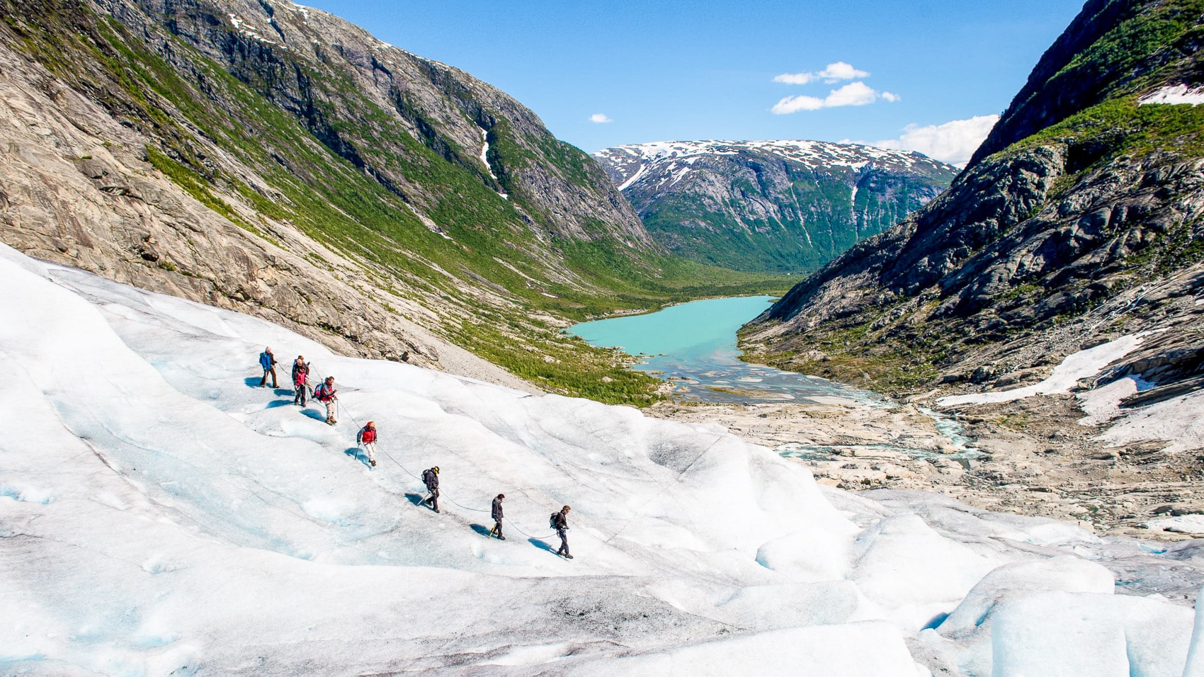 Nigardsbreen glacier drone uav dji mavic norway