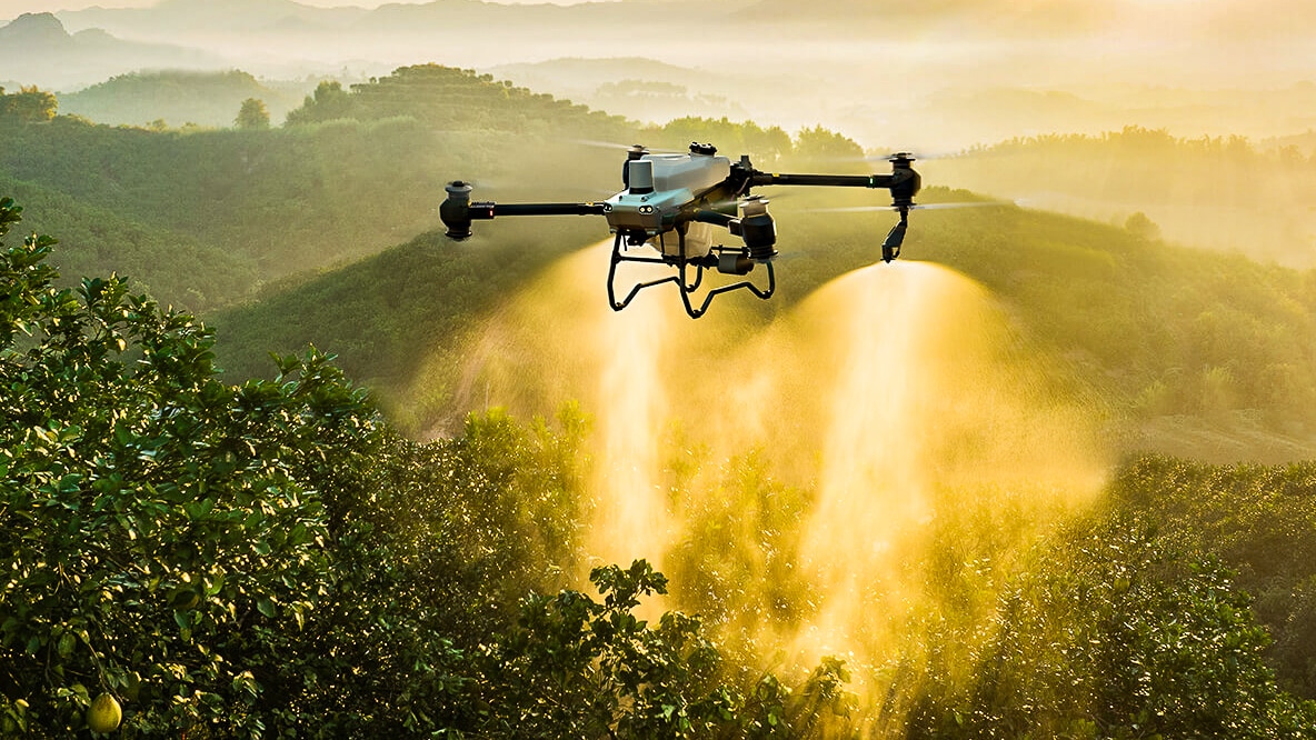 drone spray pasture weed uas uav agras dji colombia