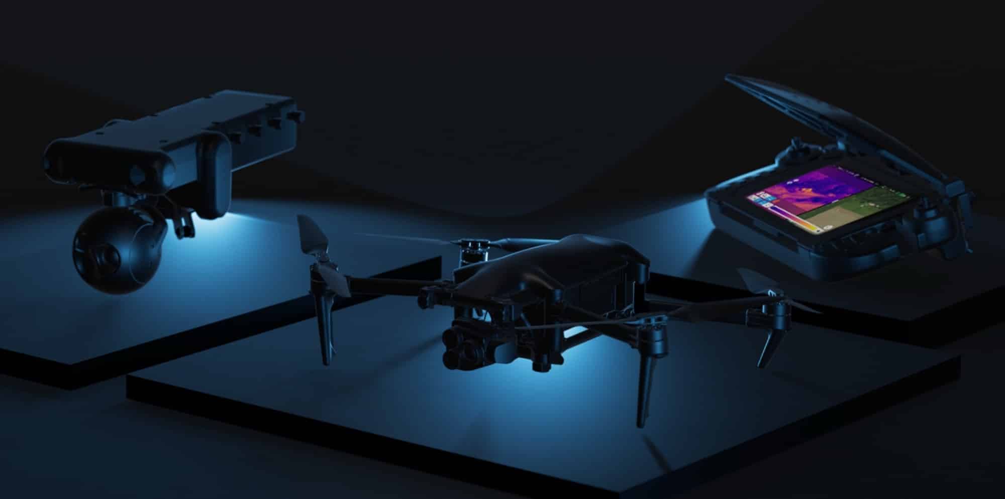 Parrot drone with 35x zoom EO/IR gimbal camera unveiled at the 2025 Paris Air Show.