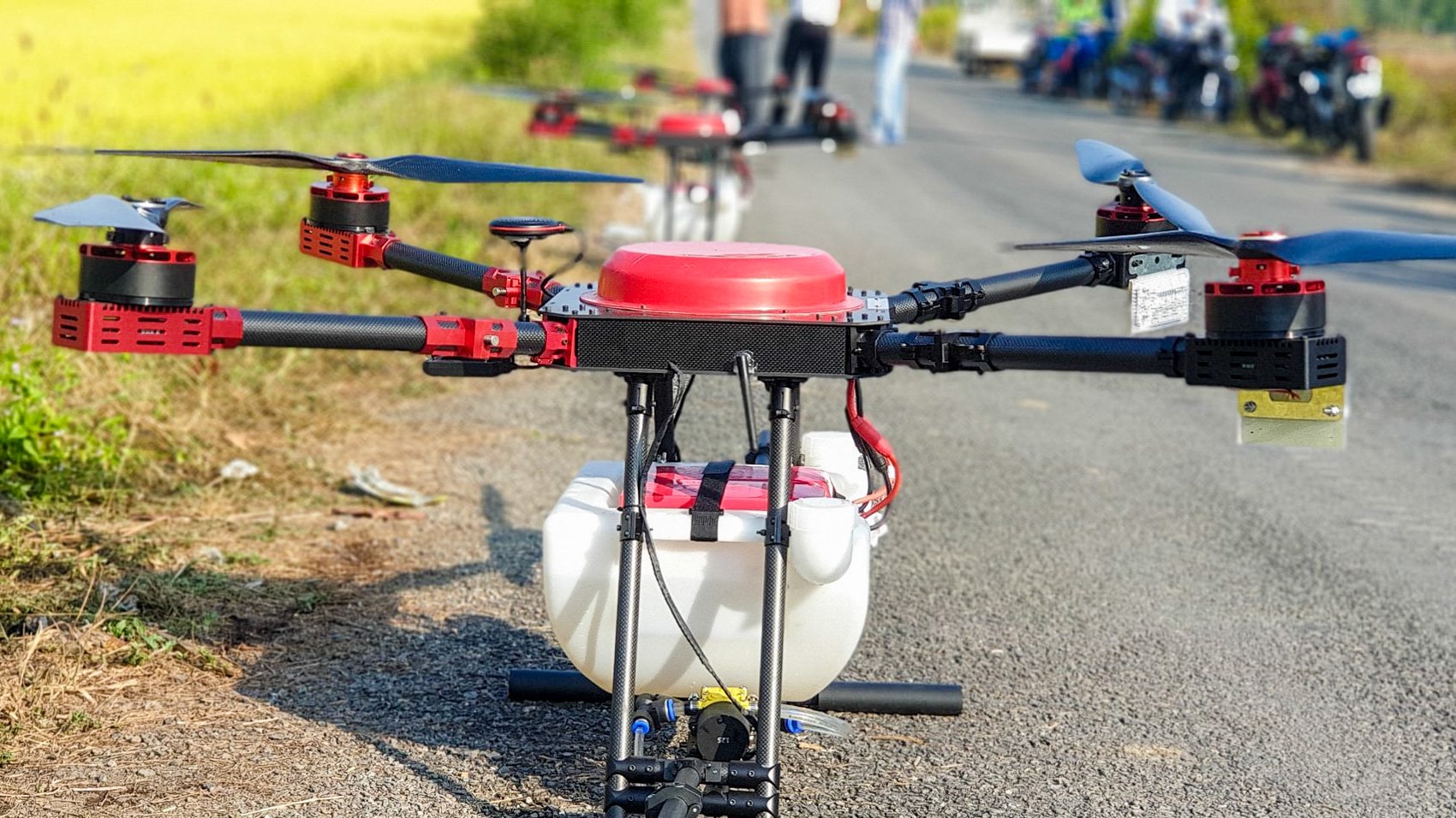 vietnam drone uas uav rice crop