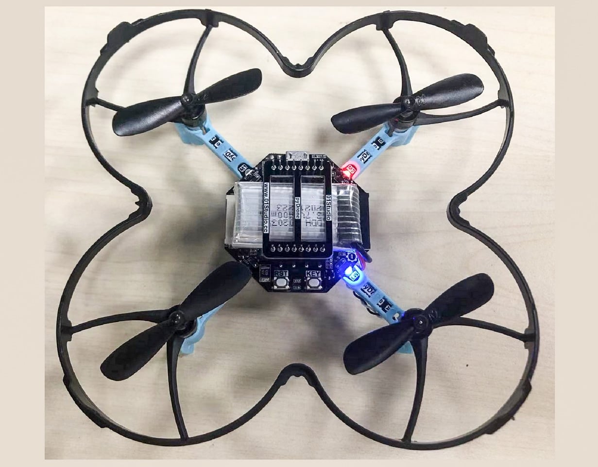 microdrone micro drone drones uav uas python pydrone esp32