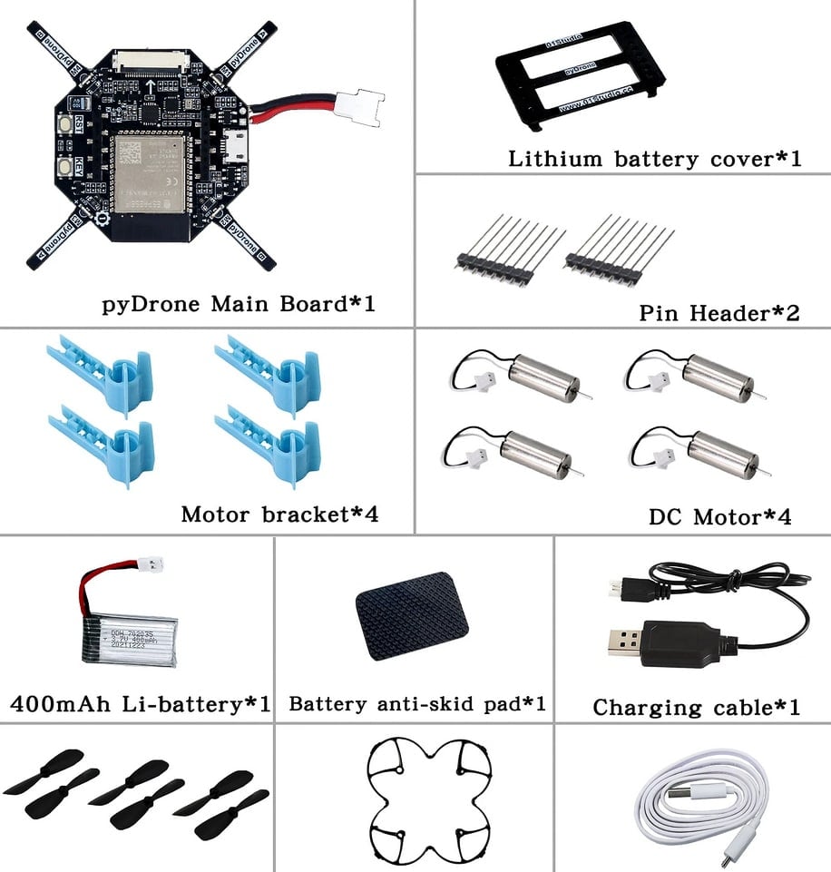 microdrone micro drone drones uav uas python pydrone esp32