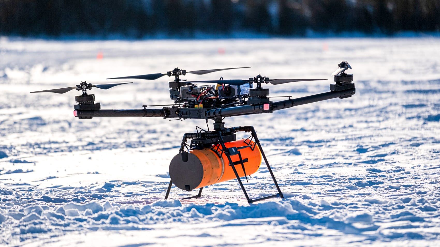 canada drone drones avalanche bomb