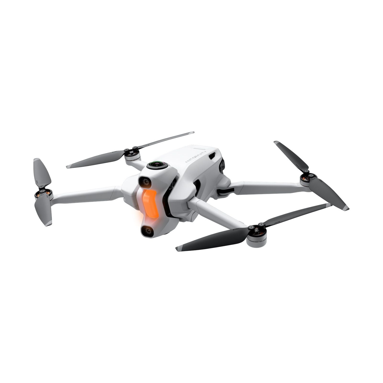 Raised three-quarter product view of the A1 with the orange battery latch visible.