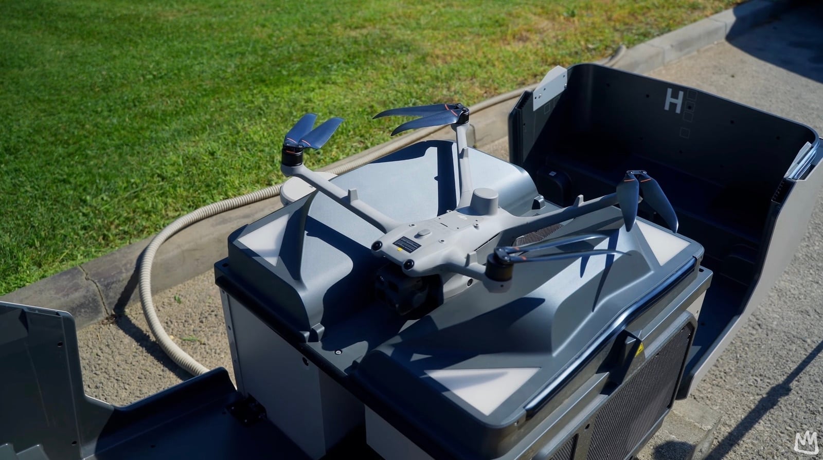 DJI Dock 3 docking station with the Matrice 4TD autonomous drone.
