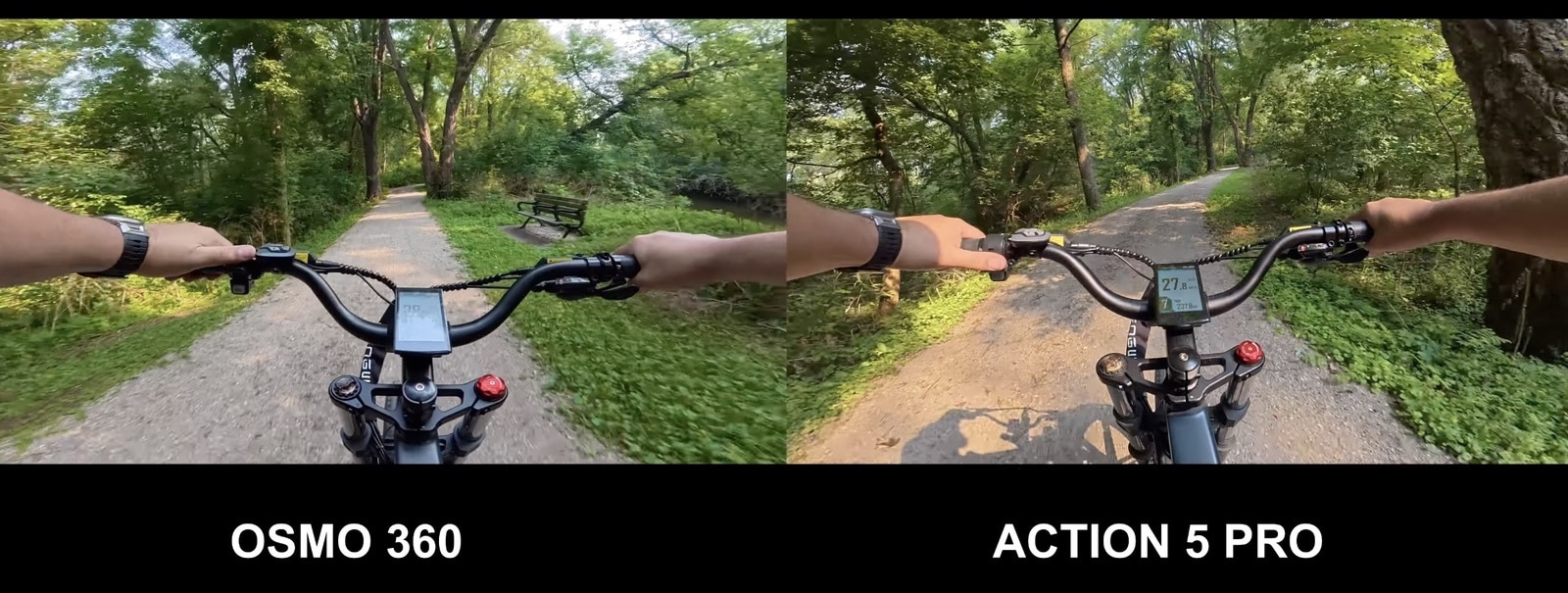 Test footage filmed at 5K on the Osmo 360 for the side by side video section.