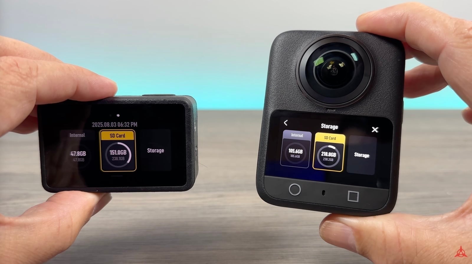 Both cameras again as the review weighs durability against creative flexibility.
