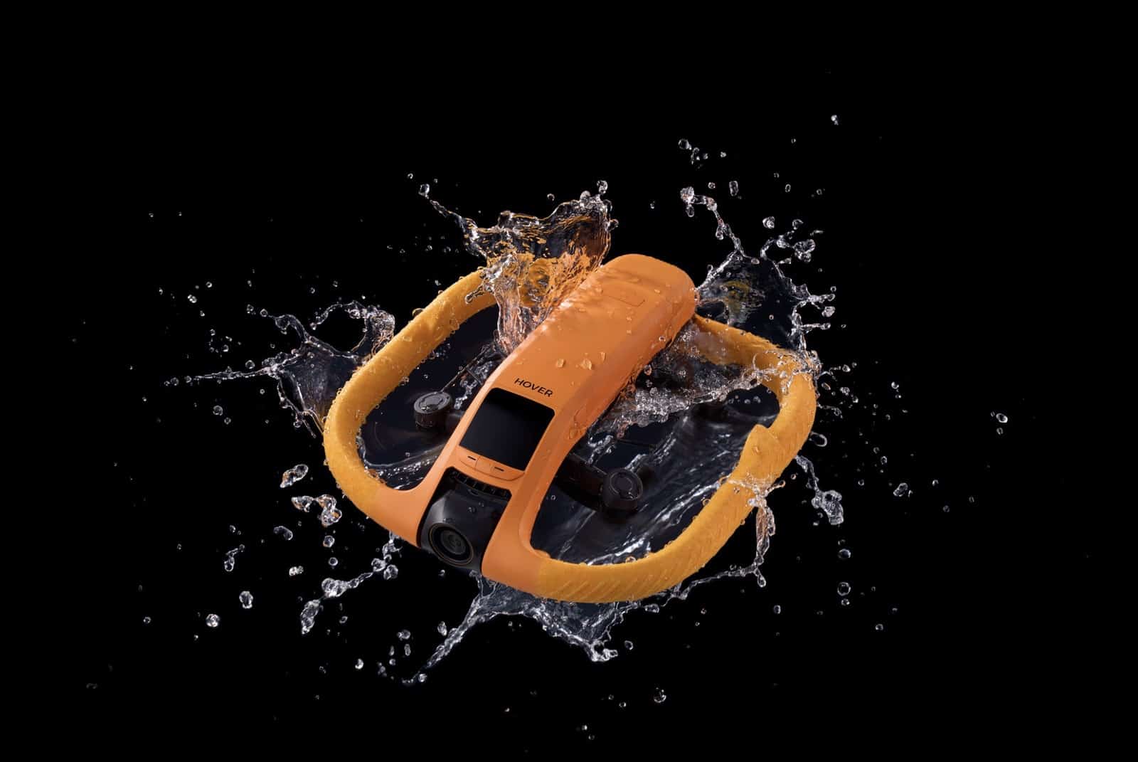 The AQUA tracking a rider across open water at speed.