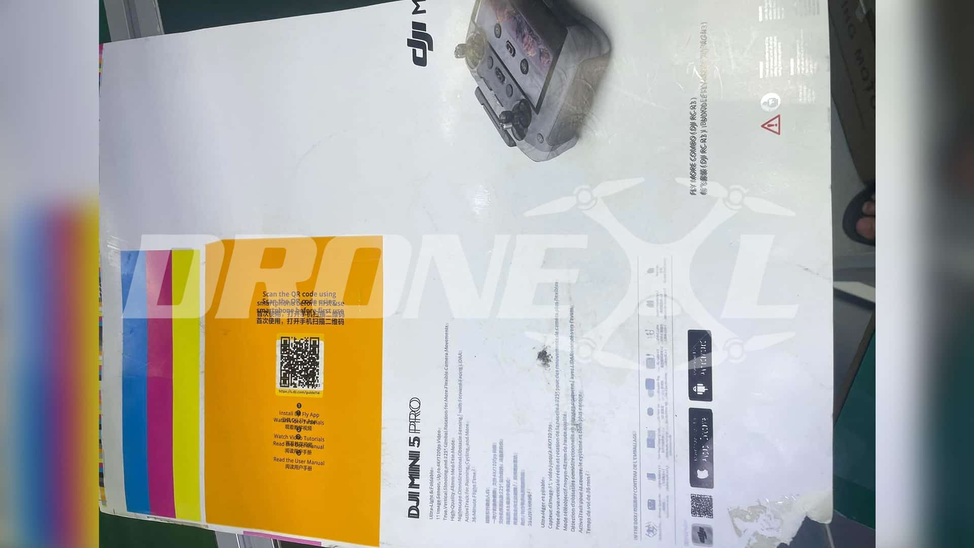 Full image of the DJI MINI 5 PRO Box leaked confirming all key features