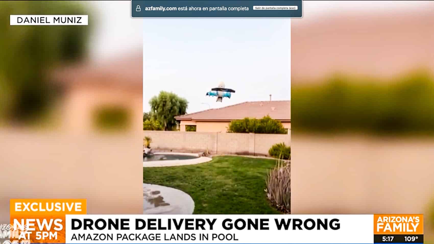amazon pool drone drones delivery uas uav