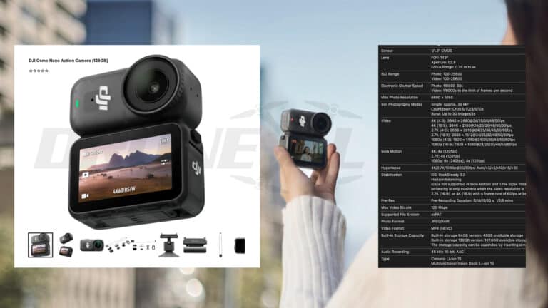 DJI Osmo Nano Full Webshop Description Leaked
