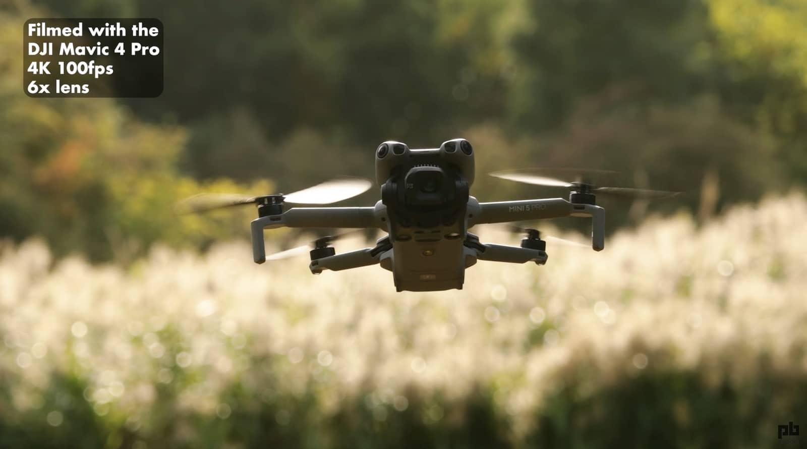 The DJI Mini 5 Pro in its darker gray finish, from Philip Bloom's review.