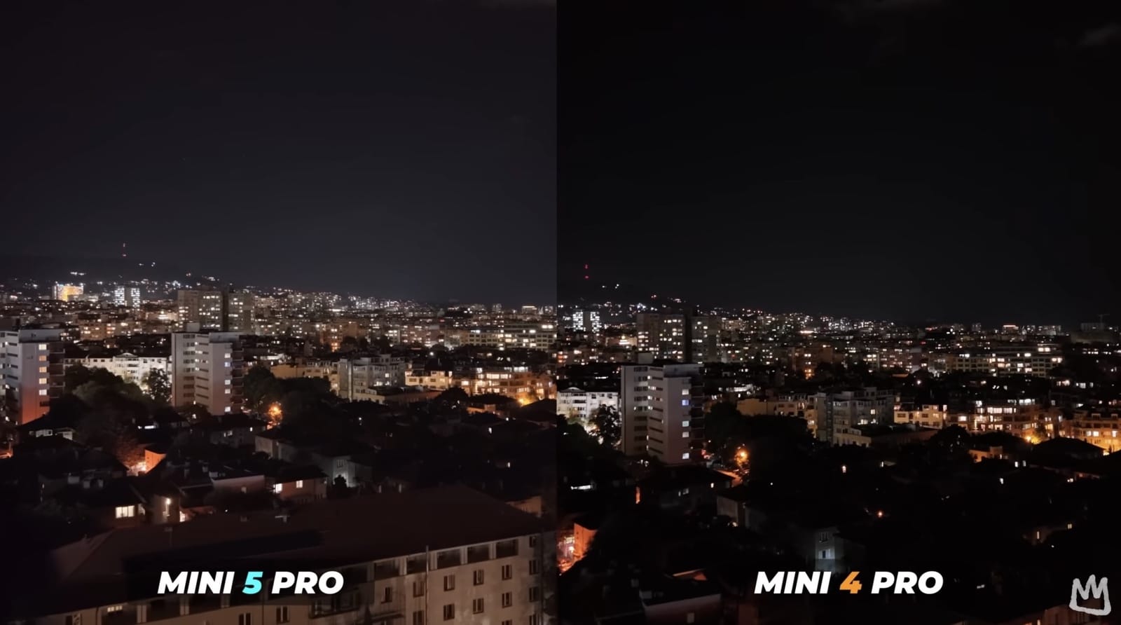 Test footage comparing dynamic range from both mini drones in harsh light.