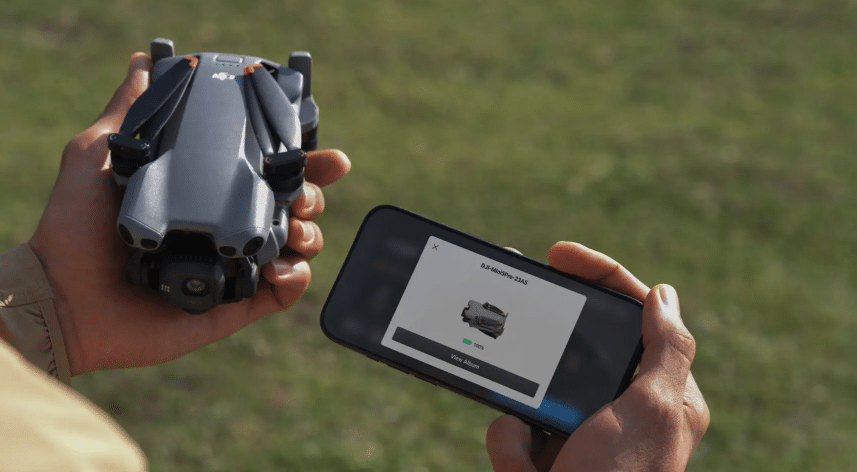 dji mini 5 pro drone button mistery