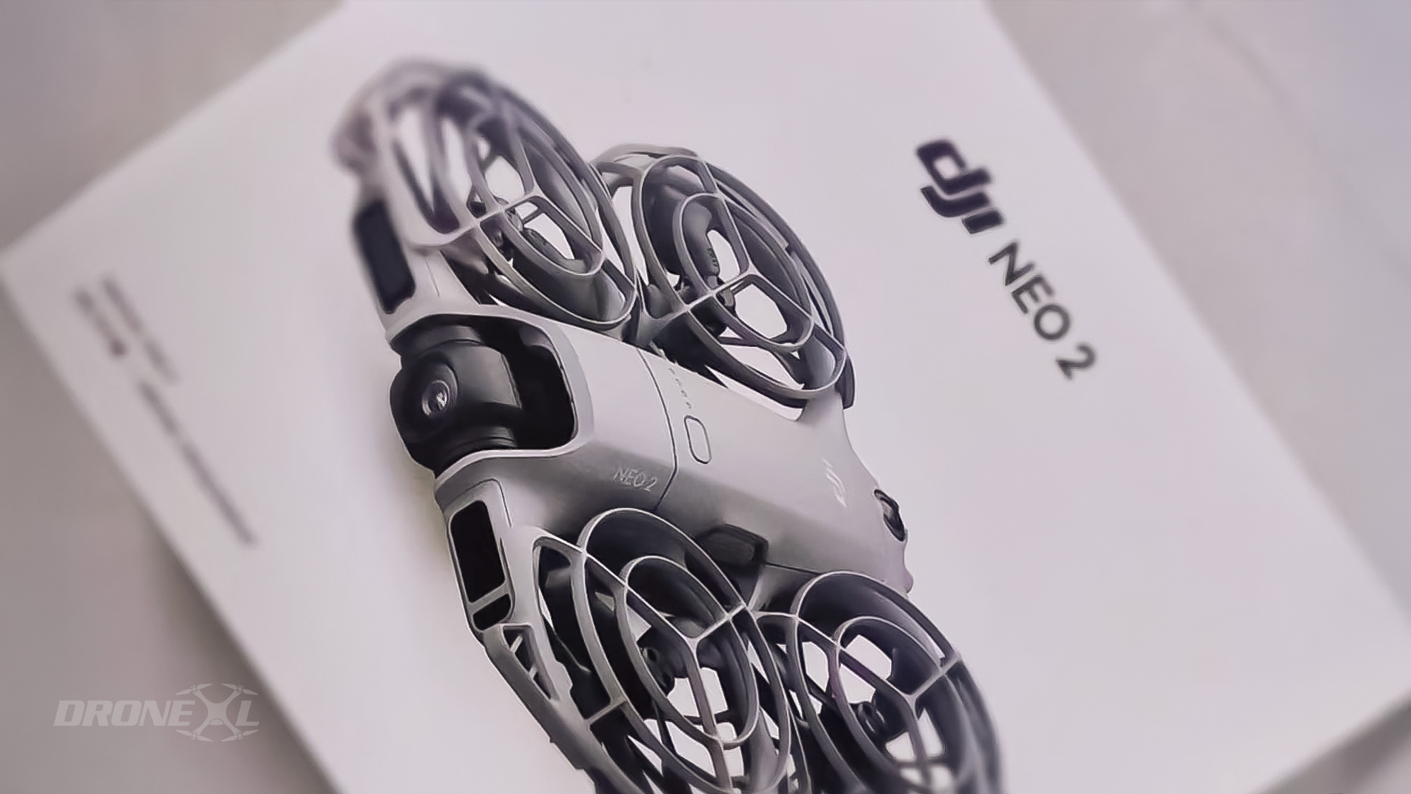 DJI NEO 2 first boxes spotted. Image via OsitaLV.