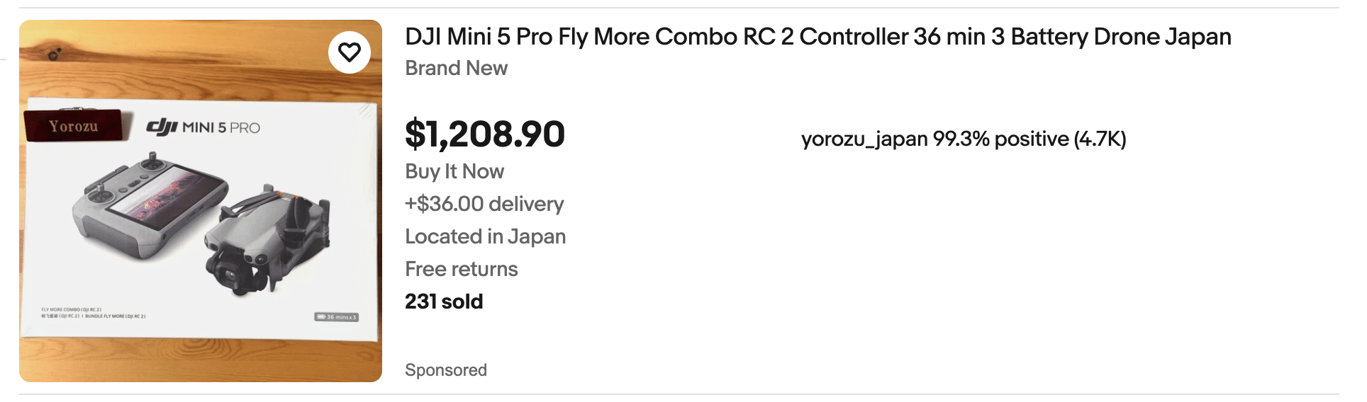 Price and specification comparison of the DJI Mini 5 Pro and Air 3S.