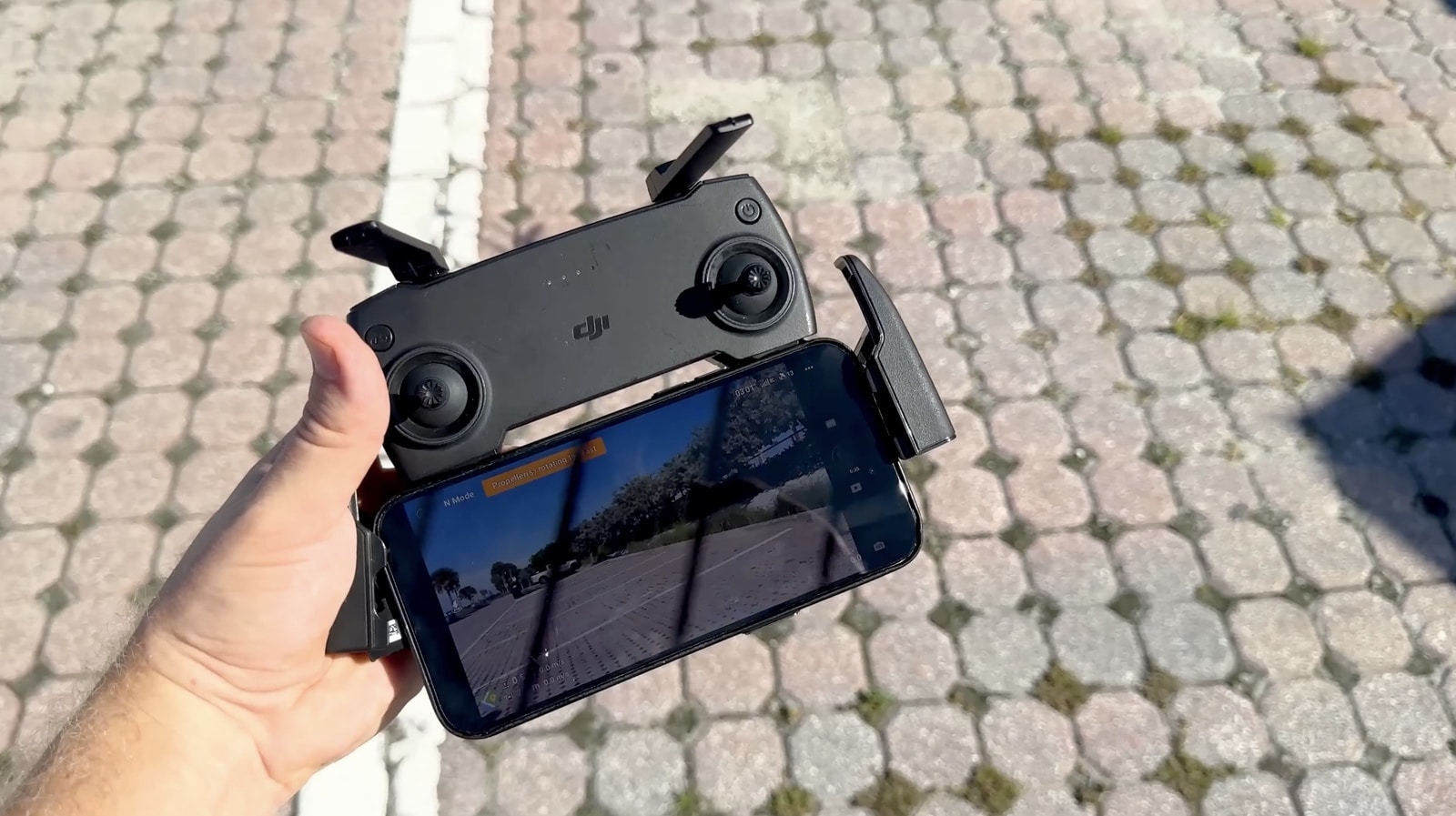ATAK running on an Android phone with Scout's live video feed on the map.