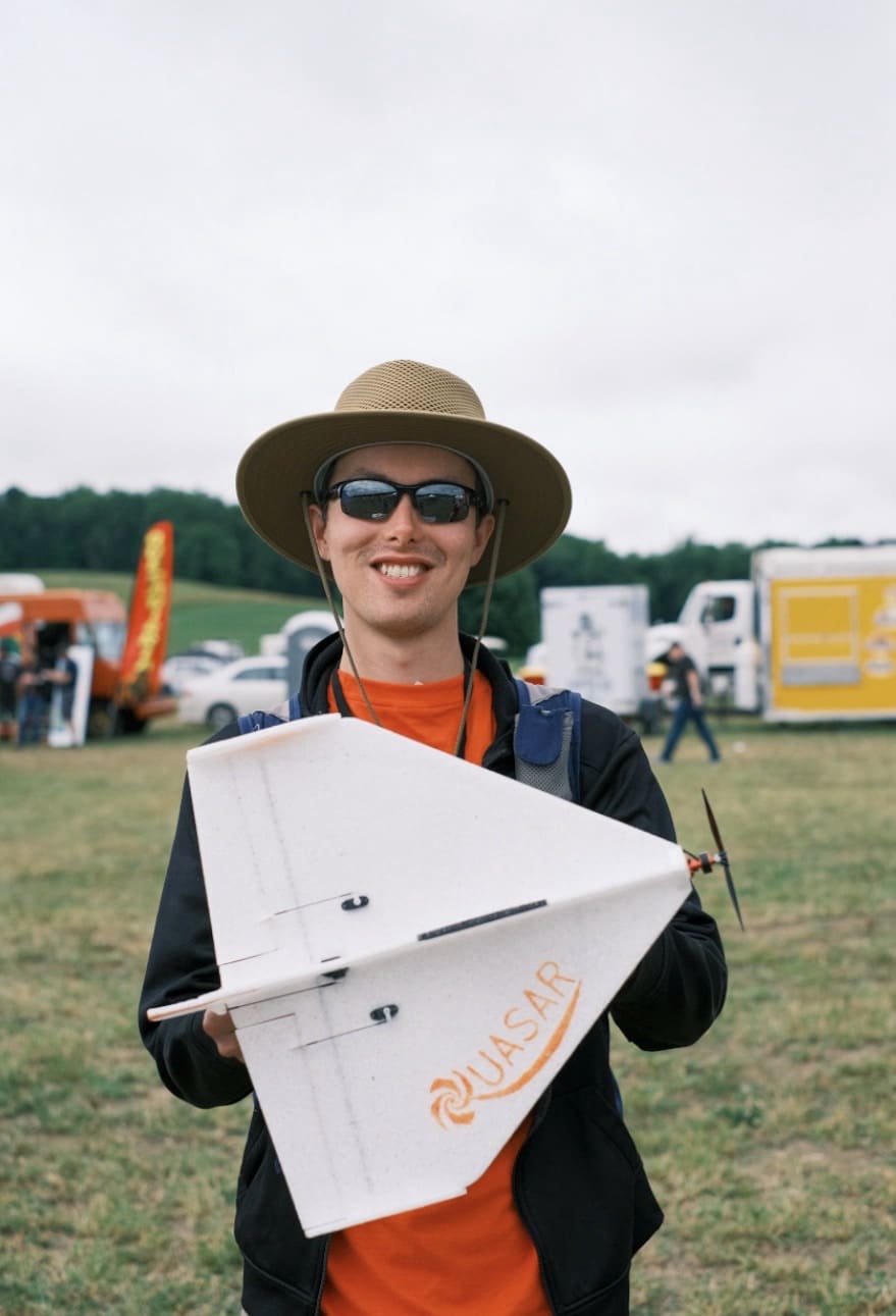 A large radio-controlled plane readied for takeoff at Flite Fest 2023.