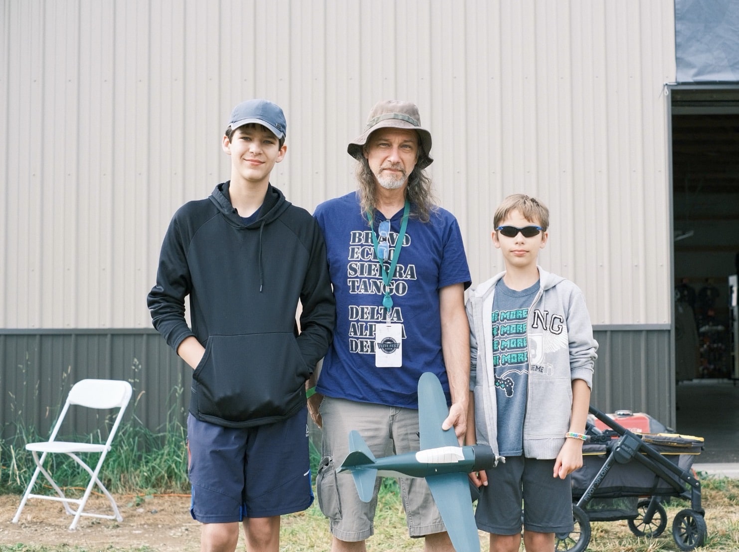 Spectators following an aerobatic pass during Flite Fest 2023.