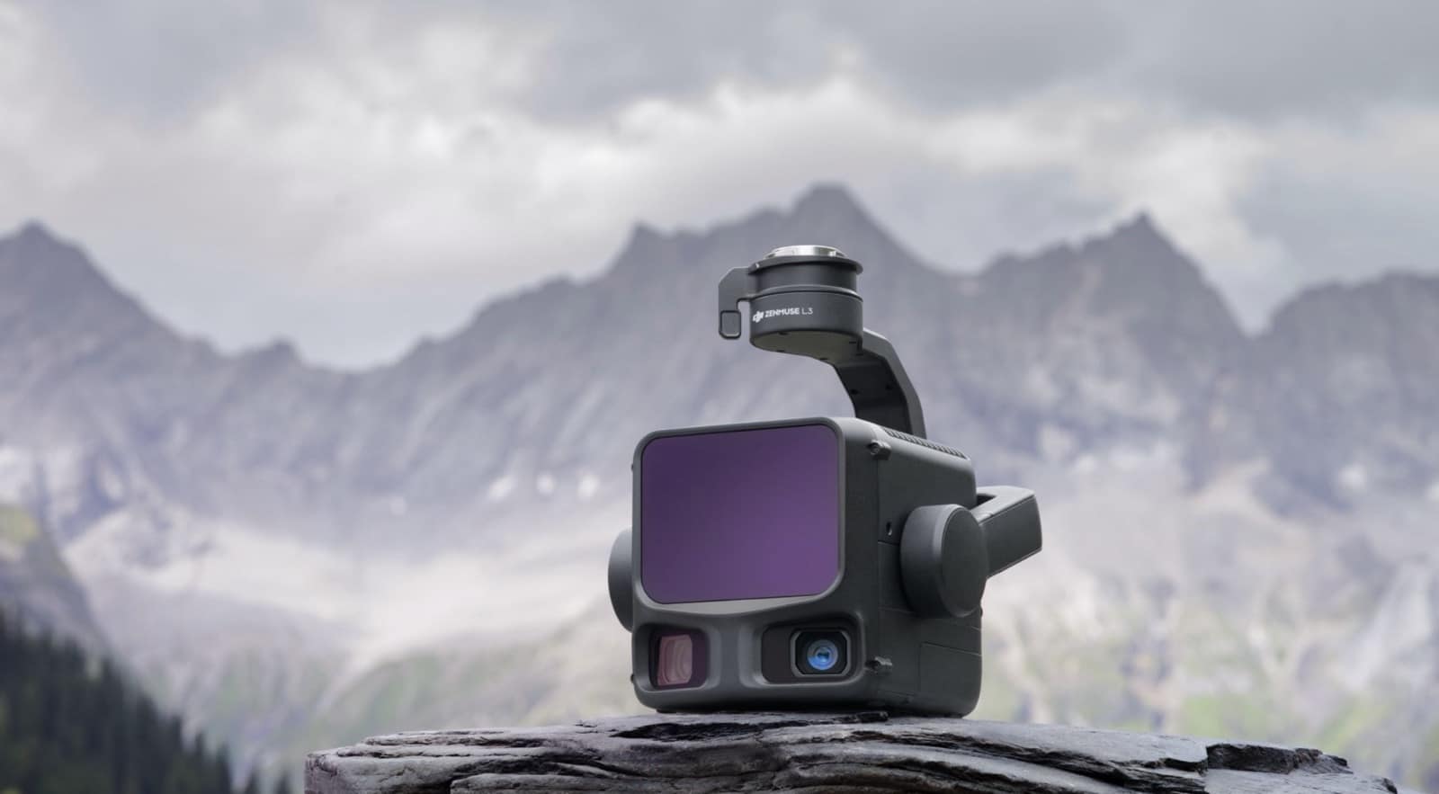 The payload shown with batteries, mounting hardware and a rugged carrying case.