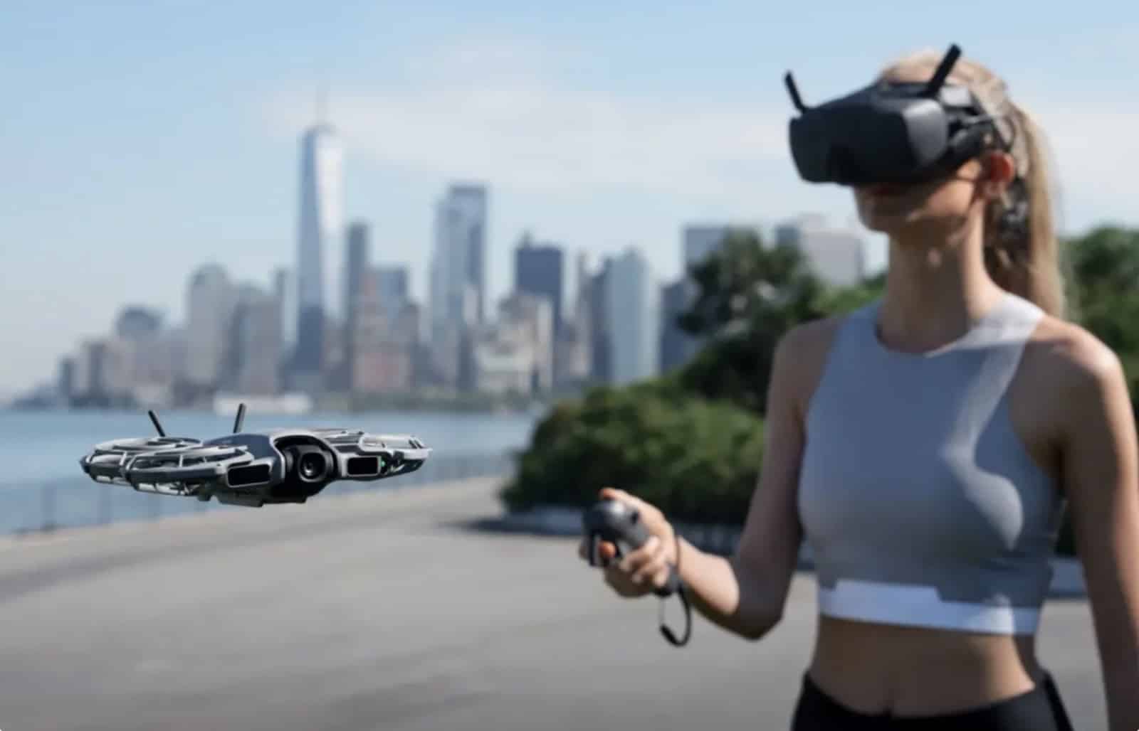 The Neo 2 tracking a cyclist in follow mode at up to 27 miles per hour.