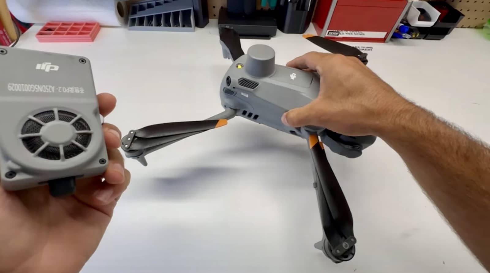 The Manifold 3 onboard computer mounted to a DJI Matrice 4 series airframe.