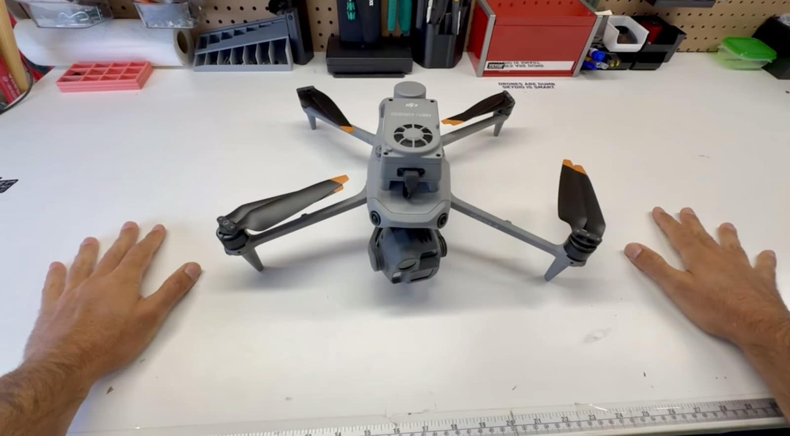 A Matrice 4E carrying the Manifold 3 and ready for a Smart 3D Explore flight.