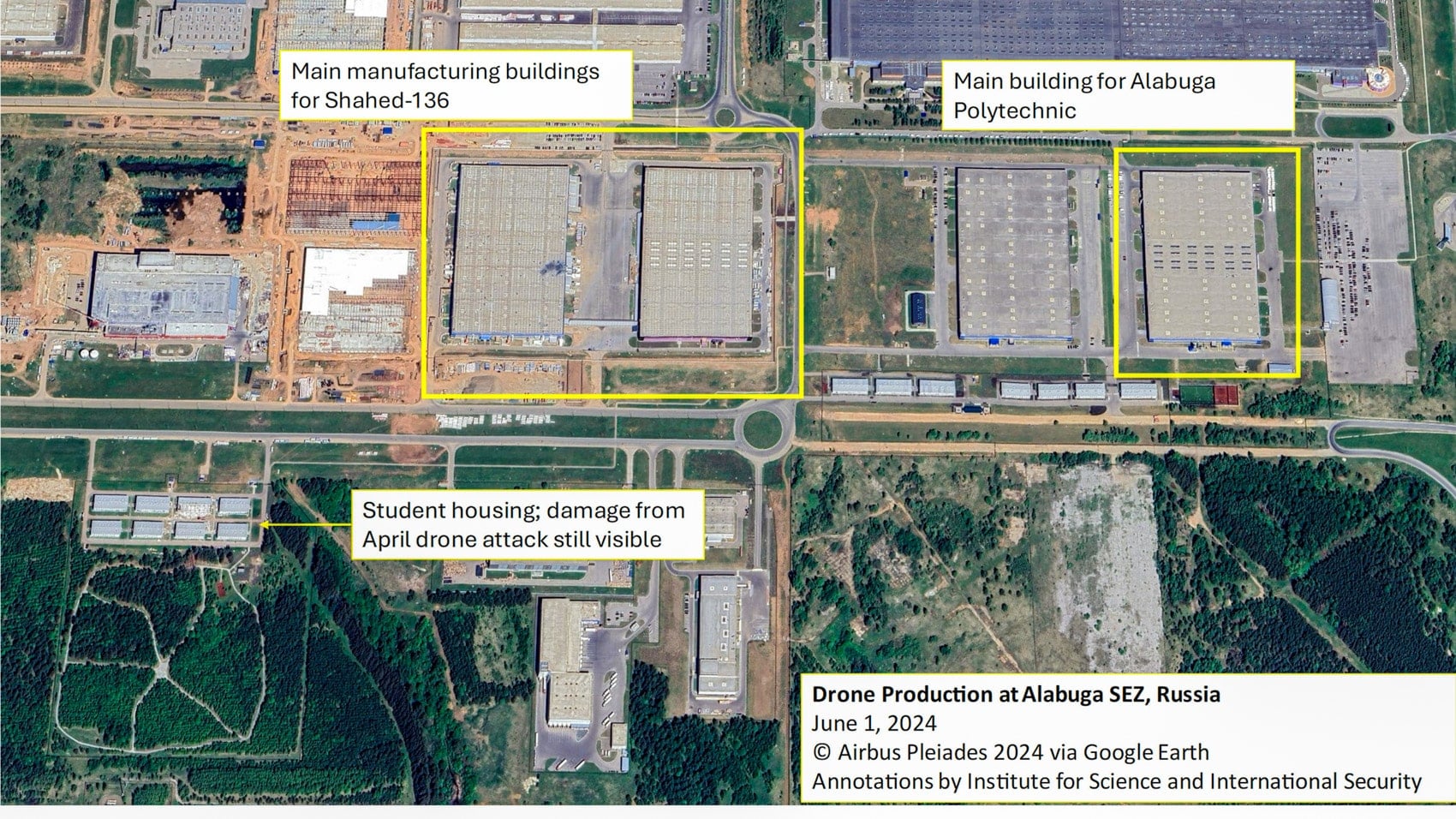 Institute for Science and International Security figure documenting foreign students at Alabuga.
