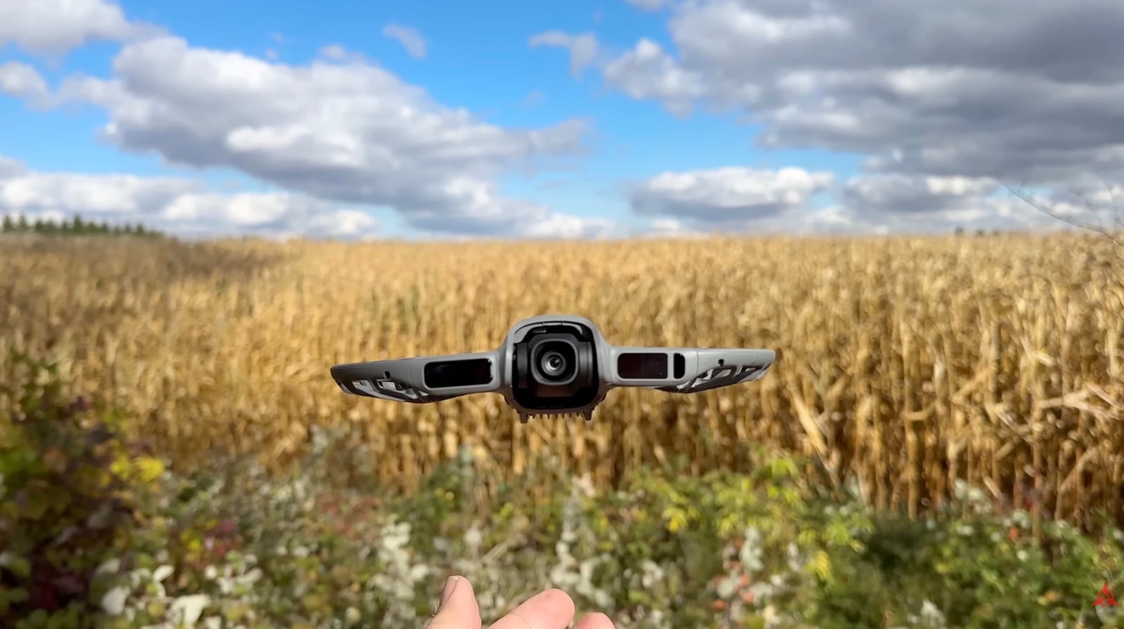 Neo 2 shifting from a rear to a side tracking angle mid-shot.