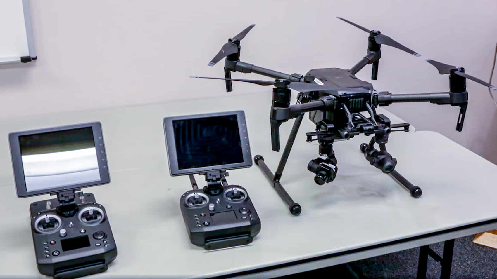 The DJI Matrice 210 that Sedgwick County flew when its drone unit started in 2018.