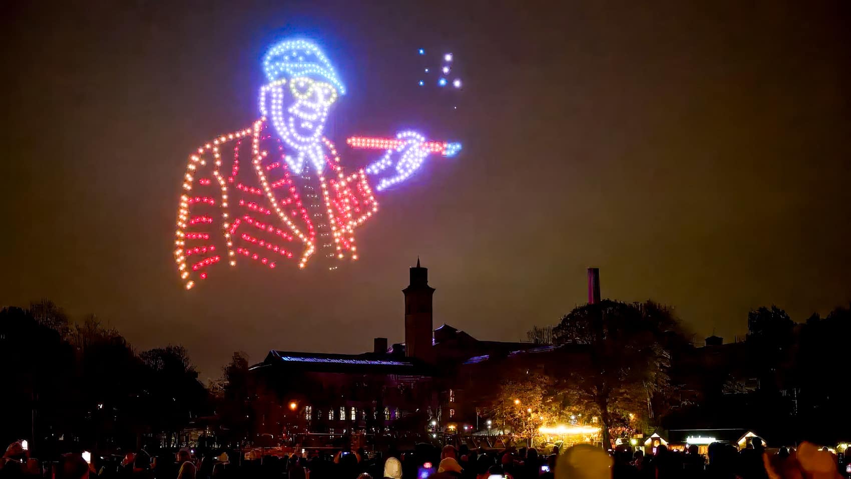 Drone Show Brings David Hockney’s Art to the Sky Above Bradford