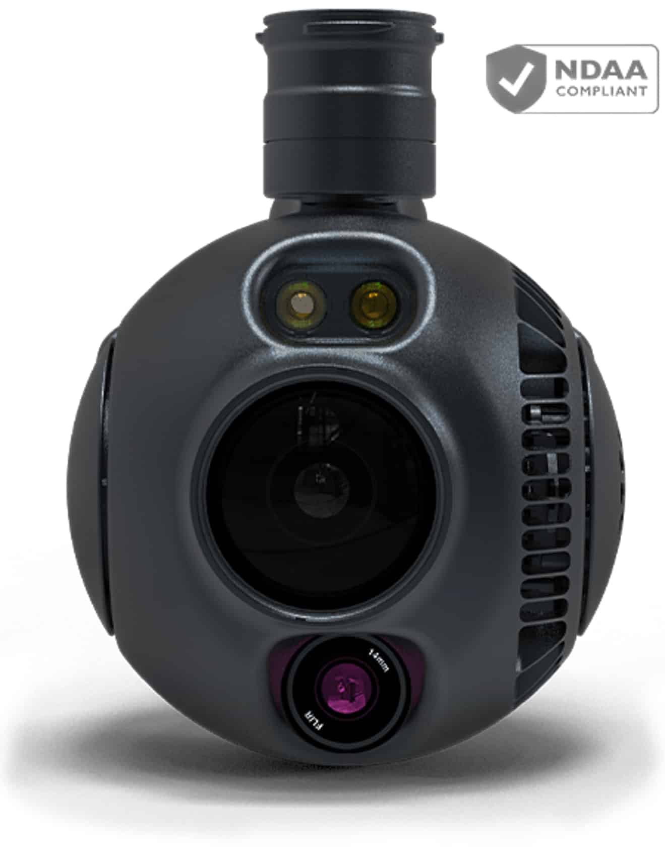 The spherical Gremsy ORUS L built around the NVIDIA Jetson Orin NX.