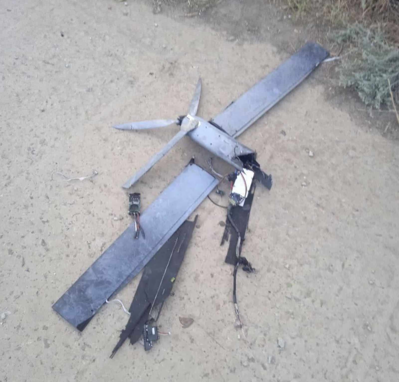 Remains of an Anduril Altius-600M loitering munition recovered in Ukraine.