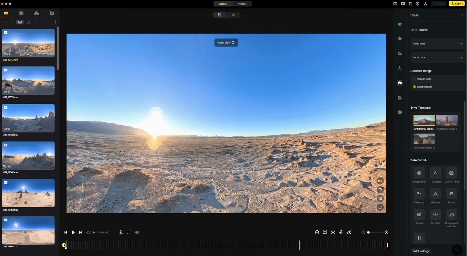 A motorbike ripping through the desert with the A1 flying alongside.